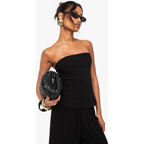 Top Bandeau Long - Noir - 34, Noir - boohoo - Modalova