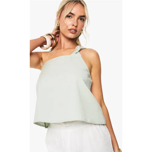 Crop Top Asymétrique - 36 - boohoo - Modalova