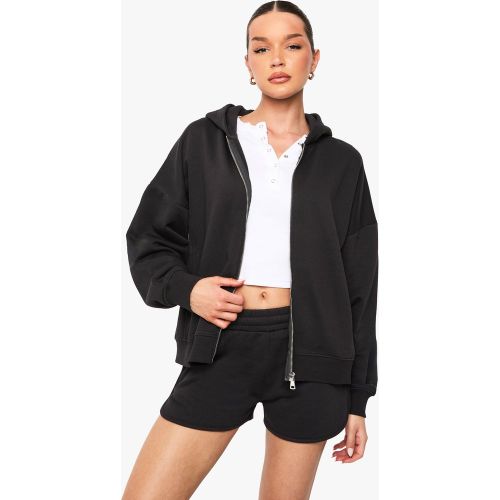 Sweat À Capuche Oversize Zippé - S - boohoo - Modalova