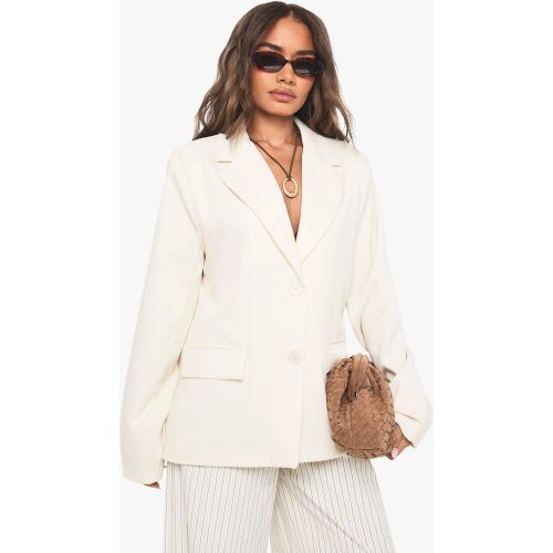Blazer Droit Texturé - 34 - boohoo - Modalova