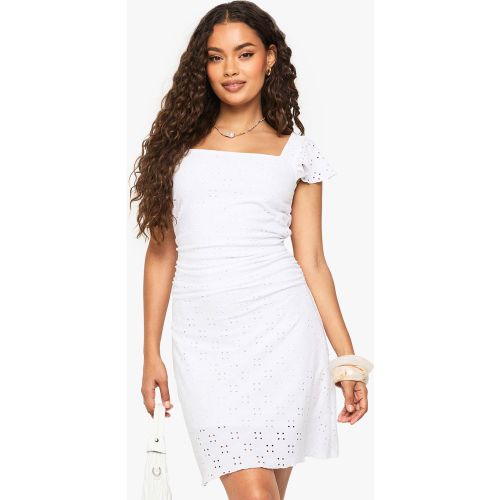 Robe Courte Brodée À Manches Larges - 36 - boohoo - Modalova
