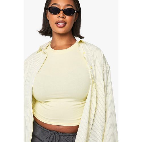 Grande Taille - Top Moulant Basique - 44 - boohoo - Modalova