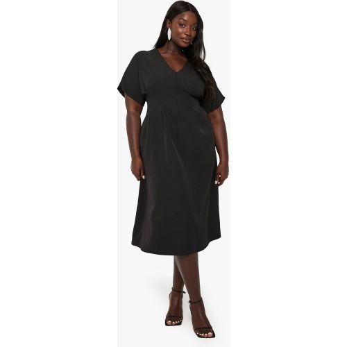 Grande Taille - Robe Mi-Longue Plissée - 44 - boohoo - Modalova