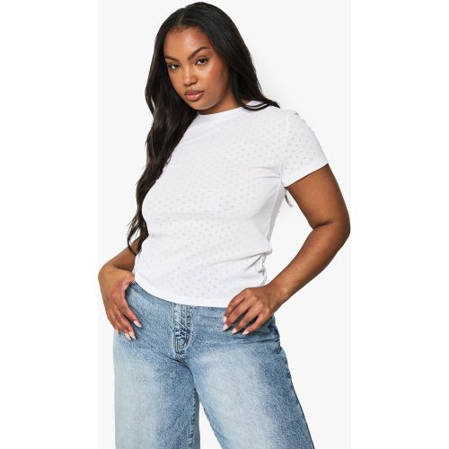 Grande Taille - Top De Tailleur À Manches Courtes - 44 - boohoo - Modalova
