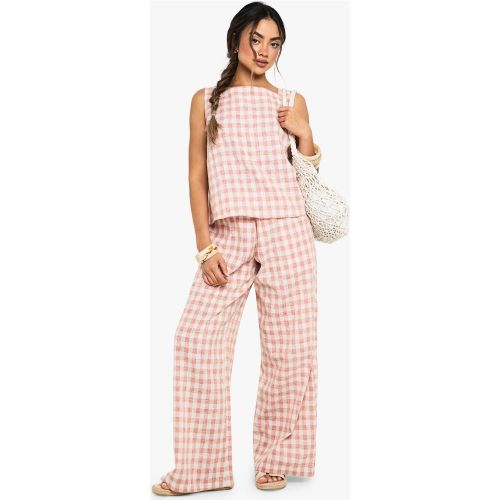 Ensemble À Imprimé Vichy - 34 - boohoo - Modalova