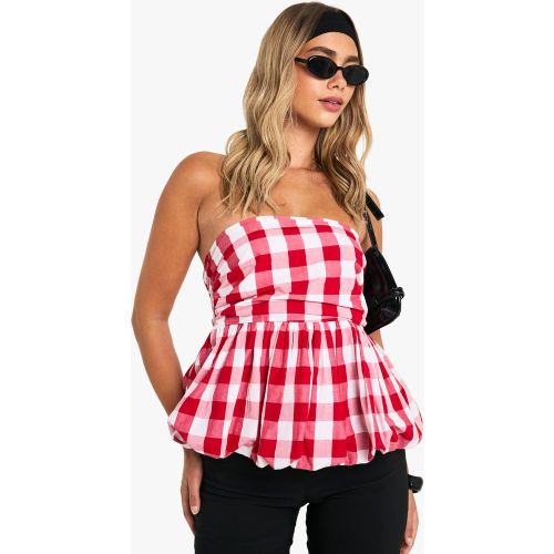 Top De Sport À Imprimé Vichy - 34 - boohoo - Modalova