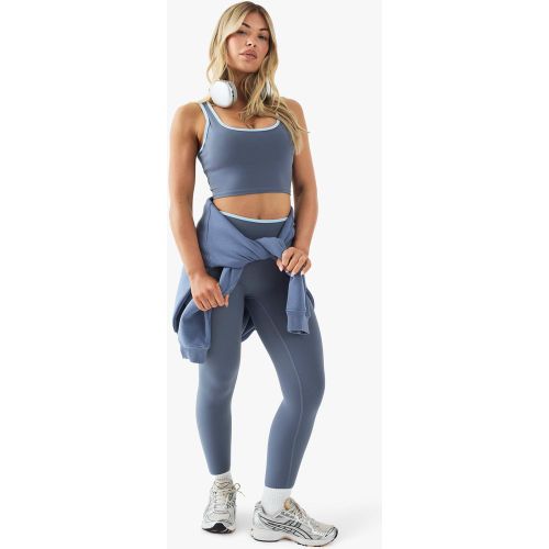 Legging Taille Haute À Slogan - S - boohoo - Modalova