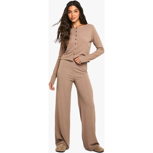 Pantalon Large Plissé - 34 - boohoo - Modalova