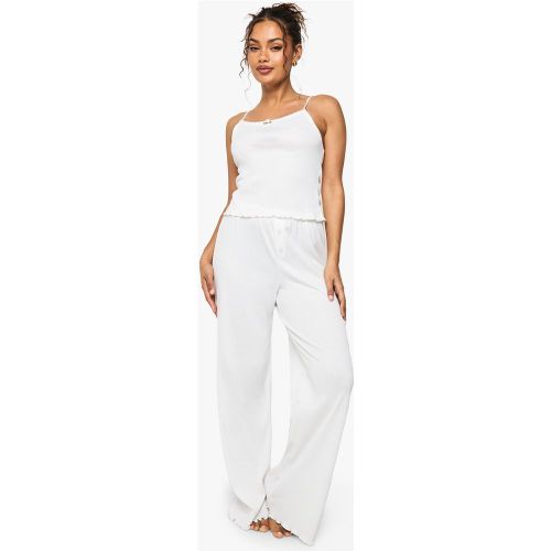 Ensemble De Pyjama Avec Pantalon Large Et Débardeur - 36 - boohoo - Modalova