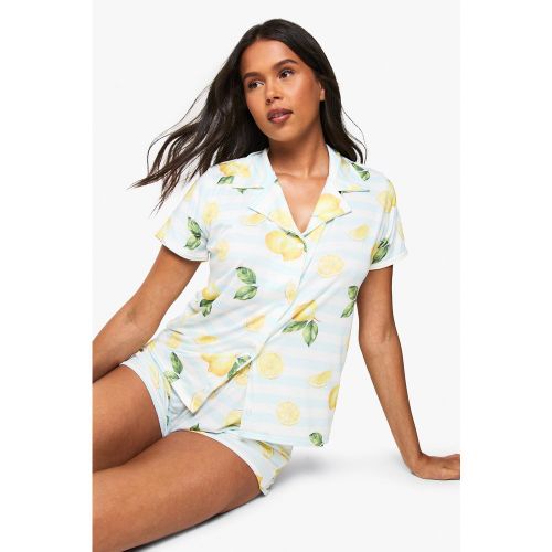 Ensemble De Pyjama À Manches Courtes Et Short - 34 - boohoo - Modalova
