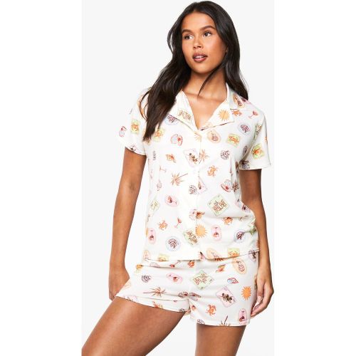 Ensemble Avec Chemise À Manches Courtes Et Short - 34 - boohoo - Modalova