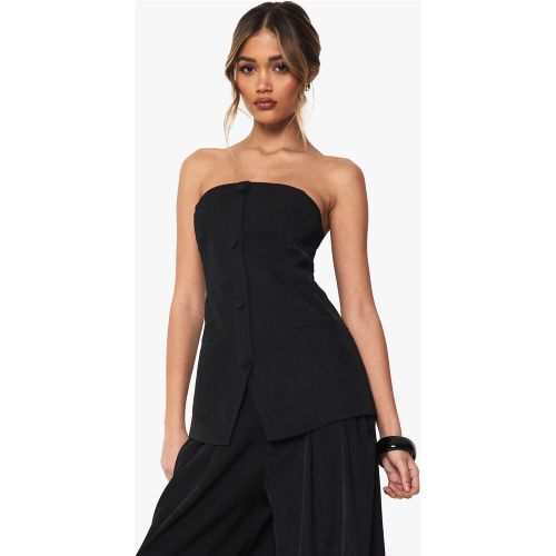 Gilet De Tailleur Boutonné Sans Manches - 36 - boohoo - Modalova