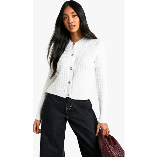 Cardigan Boutonné En Maille Super Douce - S/M - boohoo - Modalova