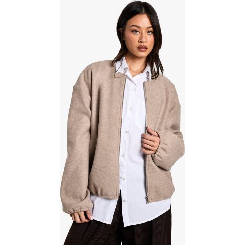 Tall" - Bomber Effet Laine - 44 - boohoo - Modalova