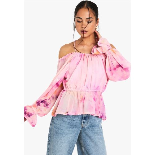 Blouse Fleurie À Épaules Dénudées - 34 - boohoo - Modalova