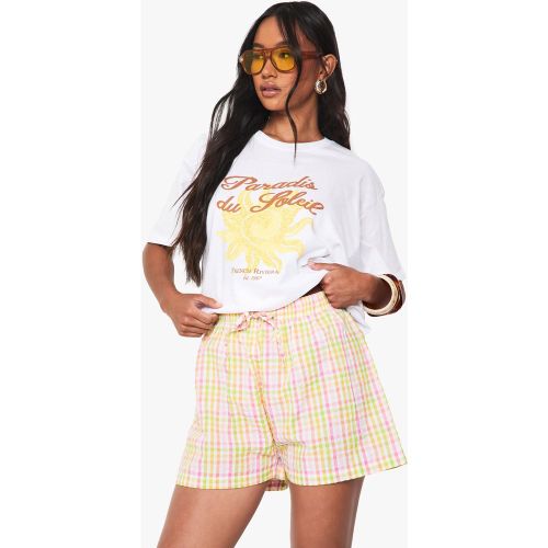 Short De Tailleur À Carreaux - 34 - boohoo - Modalova