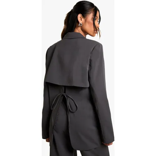 Blazer De Tailleur À Dos Nu - 36 - boohoo - Modalova