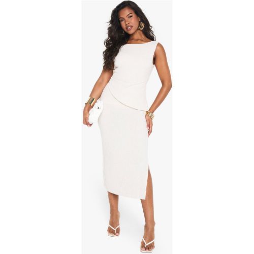 Robe Mi-Longue Asymétrique - 36 - boohoo - Modalova