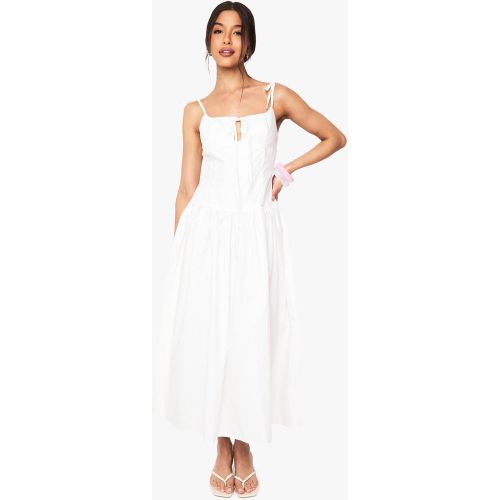 Robe Mi-Longue Nouée À Bretelles - 36 - boohoo - Modalova