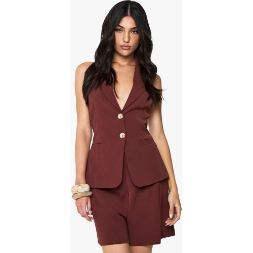 Gilet De Costume À Dos Nu Sans Manches - 36 - boohoo - Modalova