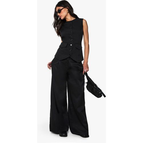 Pantalon Large Plissé - 36 - boohoo - Modalova