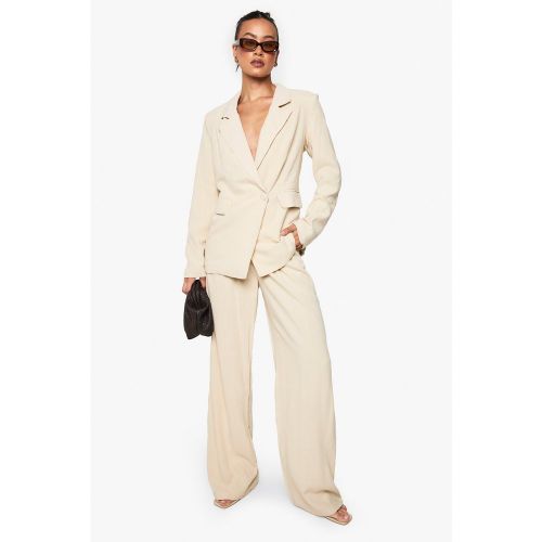 Tall" - Pantalon Droit - Blanc Écru - 36, Blanc Écru - boohoo - Modalova