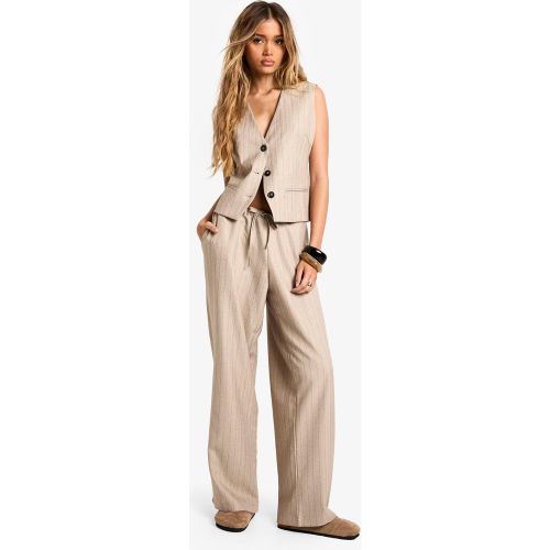 Pantalon De Tailleur Large À Rayures - 36 - boohoo - Modalova