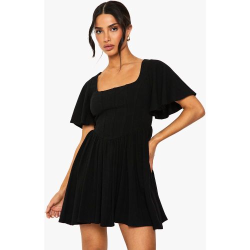 Petite" - Robe Corset À Manches Larges - 34 - boohoo - Modalova
