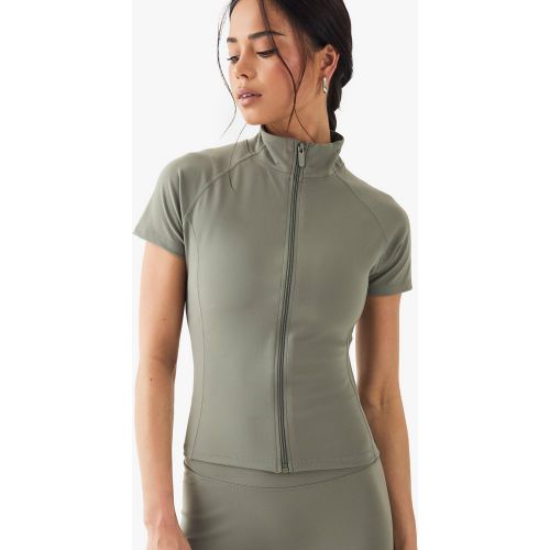 Top Zippé À Manches Courtes - S - boohoo - Modalova