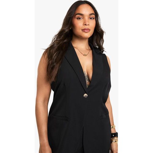 Grande Taille - Blazer Long Sans Manches - 44 - boohoo - Modalova