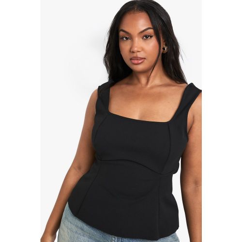 Grande Taille - Top Péplum - 44 - boohoo - Modalova