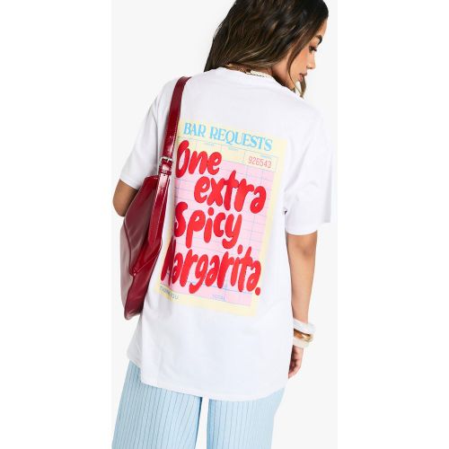 T-Shirt Oversize Imprimé - S - boohoo - Modalova