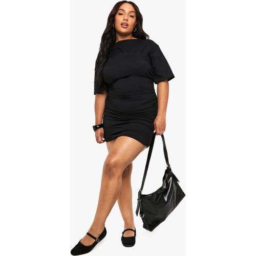 Grande Taille - Robe T-Shirt Nouée - 44 - boohoo - Modalova