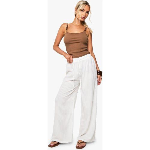 Pantalon Large Texturé - M/L - boohoo - Modalova