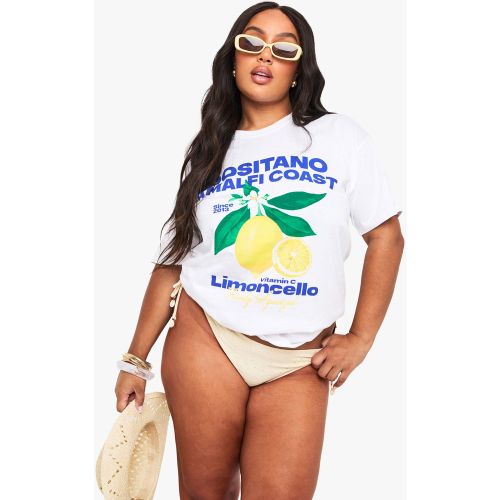 Grande Taille - T-Shirt Oversize À Imprimé Slogan Amalfi - 44 - boohoo - Modalova