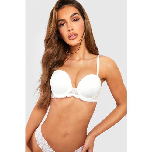 Soutien-Gorge Super Push-Up Satiné Sans Bretelles - 32D - boohoo - Modalova