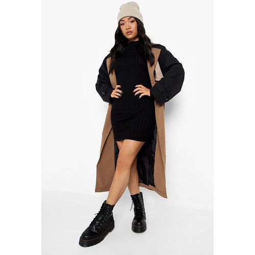 Petite" - Robe Pull À Col Roulé - boohoo - Modalova