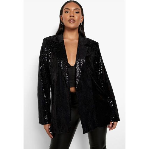 Grande Taille - Blazer Pailleté - 44 - boohoo - Modalova