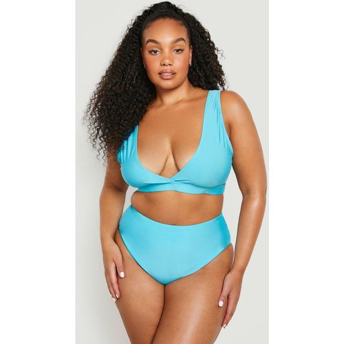 Grande Taille - Haut De Maillot De Bain Décolleté Plongeant - Mix N Match - 52 - boohoo - Modalova