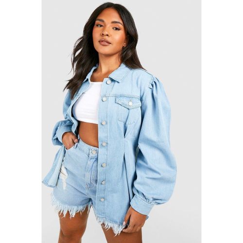 Grande Taille - Chemise En Jean Oversize - 56 - boohoo - Modalova