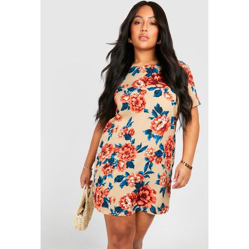 Grande Taille - Robe Droite À Motif Fleuri - 44 - boohoo - Modalova