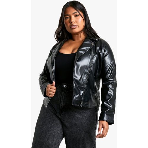 Grande Taille - Veste Biker Matelassée - 44 - boohoo - Modalova