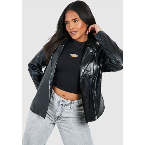 Grande Taille - Veste Biker Matelassée - 50 - boohoo - Modalova