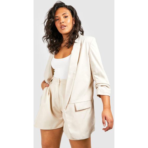 Grande Taille - Blazer À Manches Froncées - 44 - boohoo - Modalova