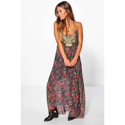 Petite" - Robe Longue Style Bohème À Imprimé Fleuri - 32 - boohoo - Modalova