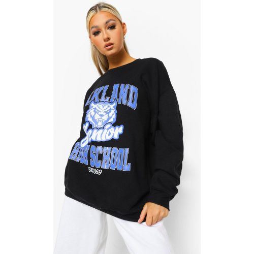 Tall" - Sweat Oversize À Imprimé Oakland - 42 - boohoo - Modalova