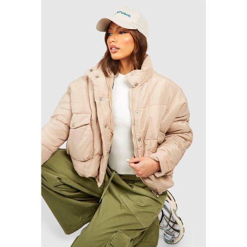 Tall" - Doudoune Courte Oversize - boohoo - Modalova