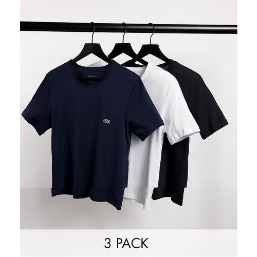 BOSS - Bodywear - Lot de 3 t-shirts - Bleu marine/blanc/noir - BOSS Bodywear - Modalova