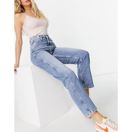 Jean droit à taille haute - délavé clair - Calvin Klein Jeans - Modalova