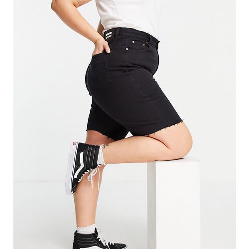 Echo - Short droit en jean à taille ultra haute - Gris délavé - Dr Denim Plus - Modalova